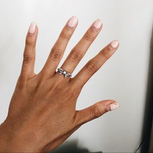 authentic ribbon bow pandora ring